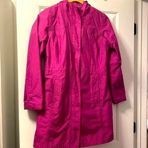 LLBean Rain coat Pink! Great shape!